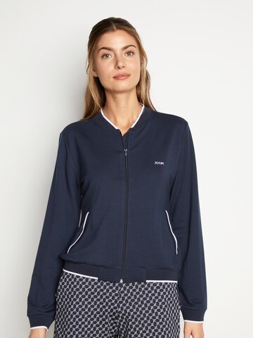 JOOP! Zip-Up Hoodie in Blue: front