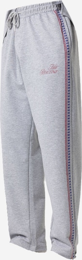 VAMOS CLO Housut värissä neonsininen / meleerattu harmaa / punainen, Tuotenäkymä