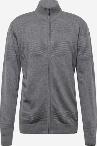 Jack's Knit Cardigan in Grey: front