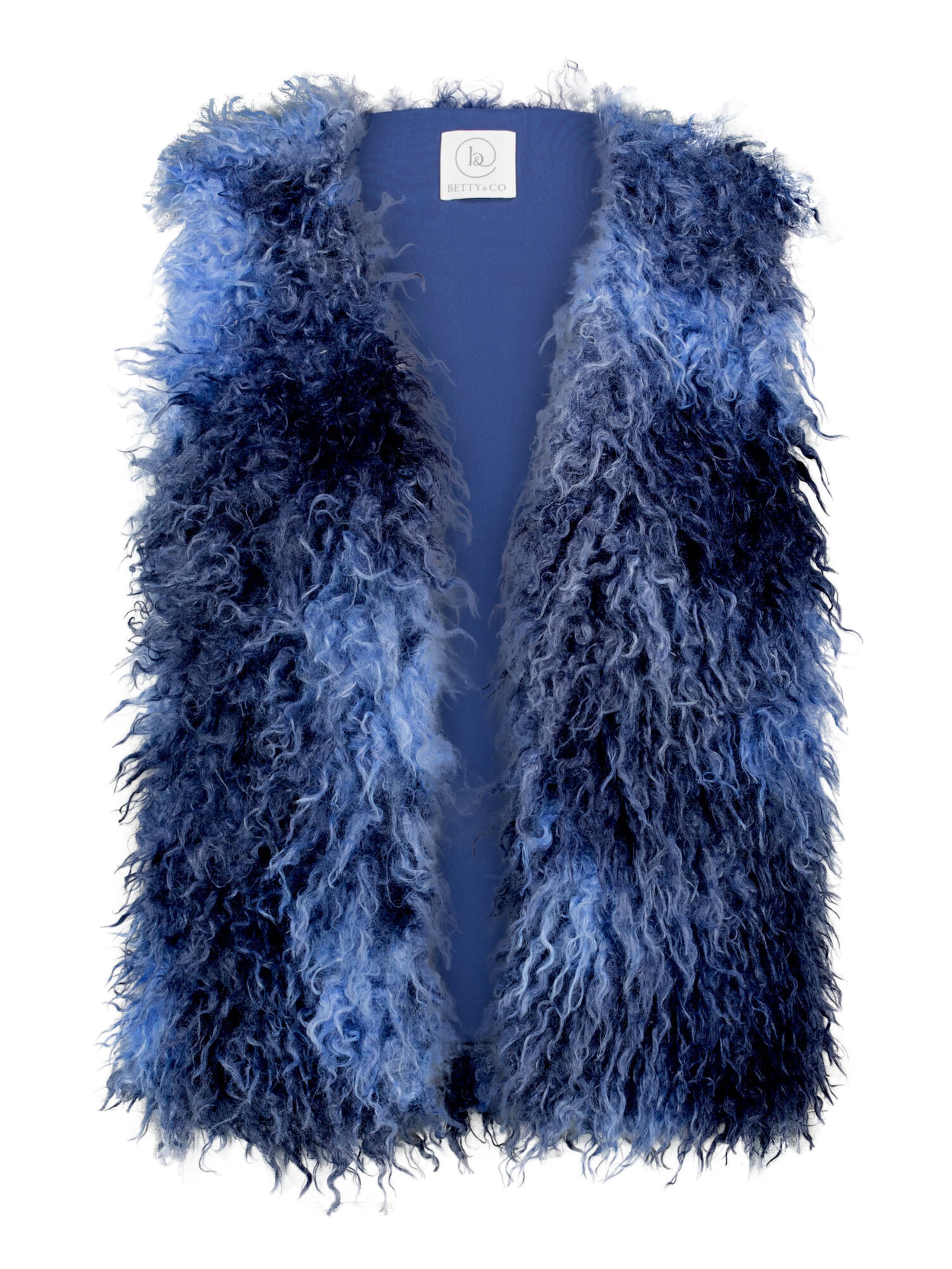 Gilet Betty & Co en bleu : devant