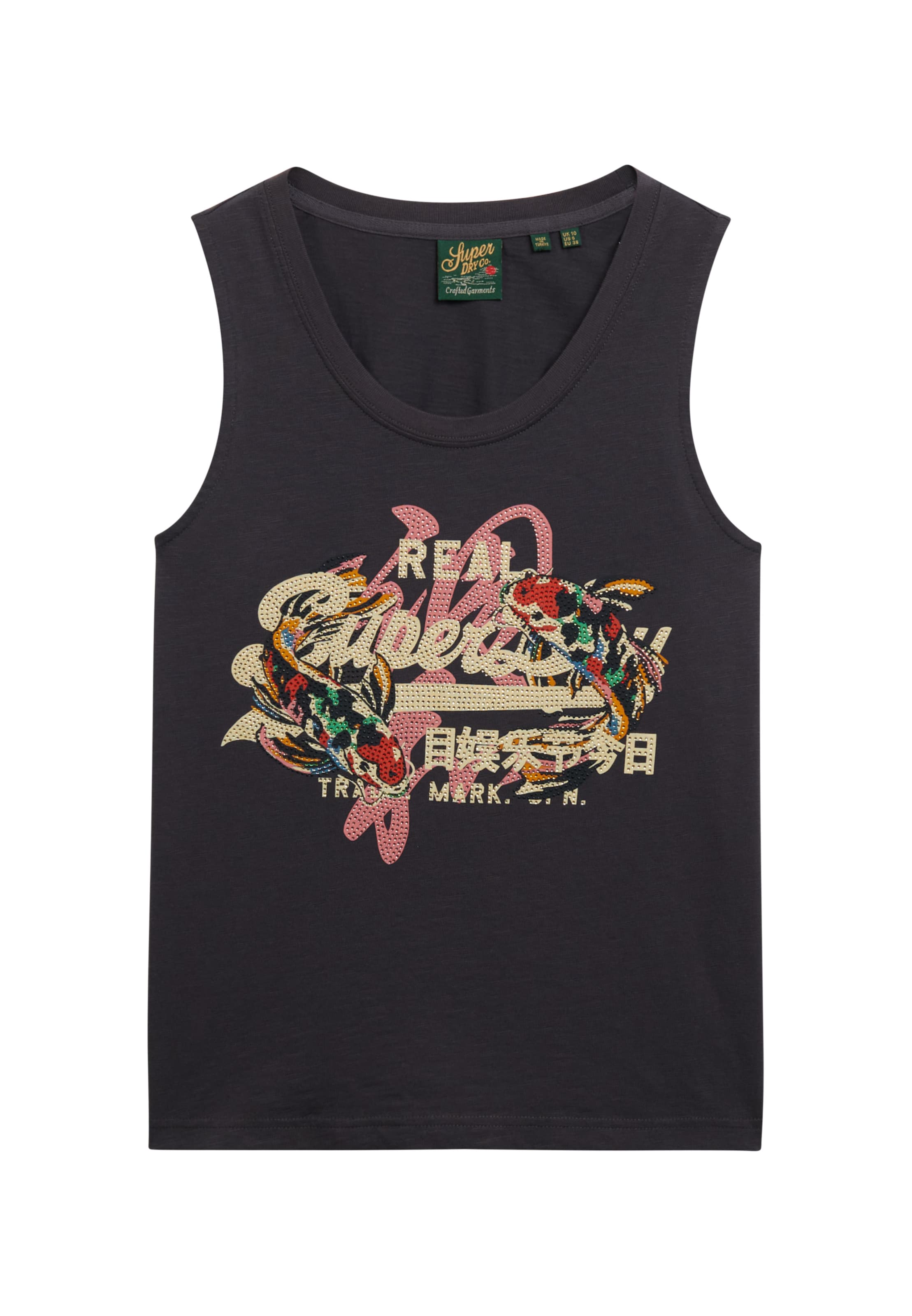 Superdry Top 'Tokyo' in Grijs: voorkant