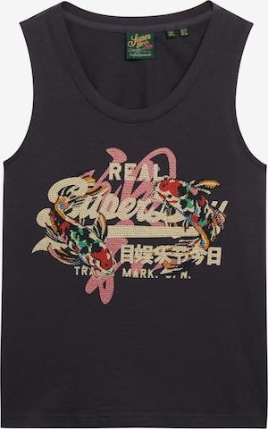 Superdry Top 'Tokyo' in Grijs: voorkant