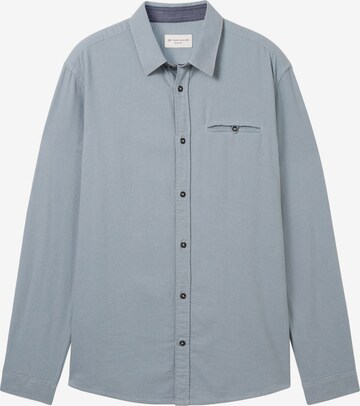 TOM TAILOR Regular fit Button Up Shirt in Blue: front