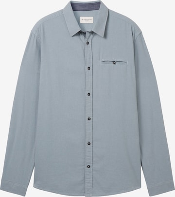 TOM TAILOR Button Up Shirt in Blue: front