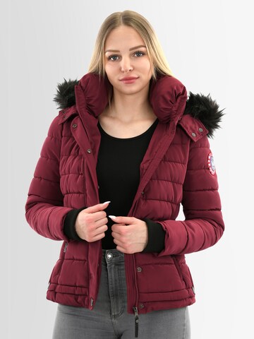 NAVAHOO Winter Jacket 'Chloe' in Red