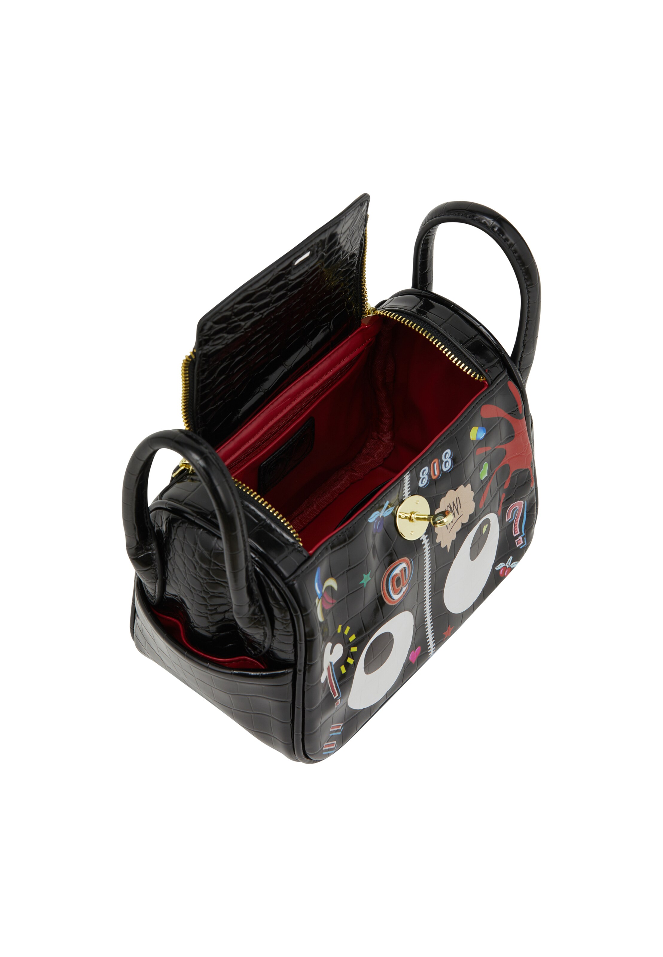 MYMO Crossbody Bag 'Pop Eyetheme' in Black