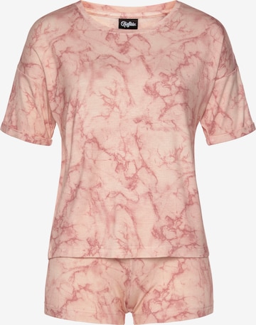 BUFFALO Korte pyjama in Roze: voorkant