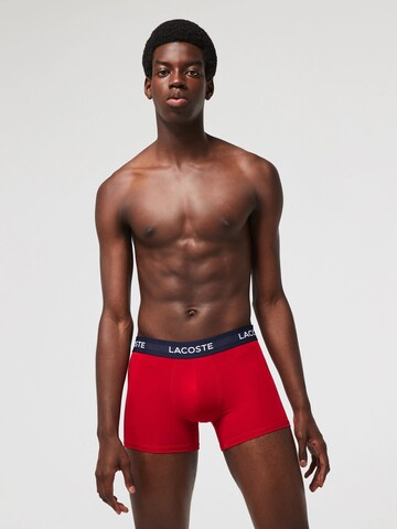 Boxers LACOSTE en bleu : devant