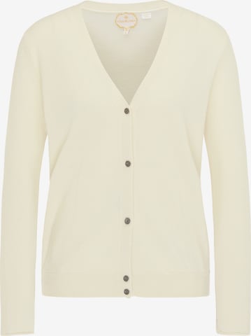 Cardigan DreiMaster PREMIUM en blanc : devant