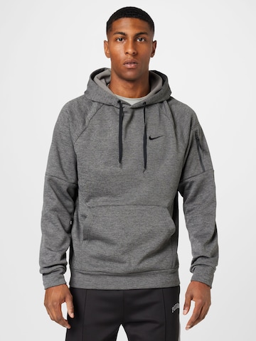 NIKE Sport sweatshirt i grå: framsida