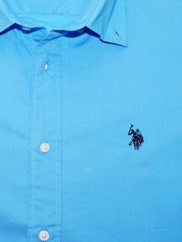 U.S. POLO ASSN. Regular fit Overhemd in Blauw