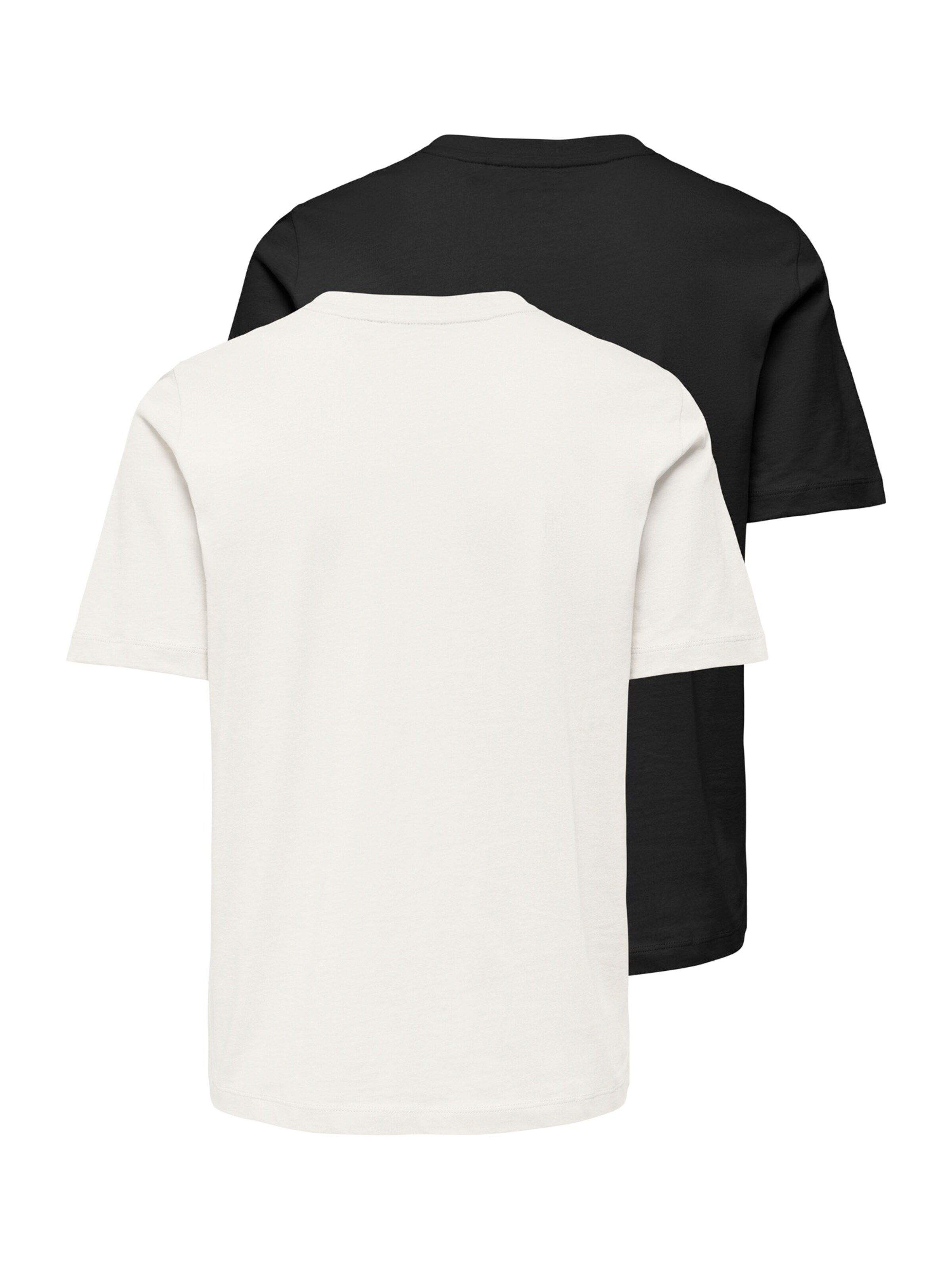 ONLY T-Shirt 'ONLHAPPY' in Schwarz
