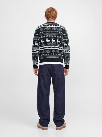 JACK & JONES - Jersey 'JJXMAS SANTA' en verde