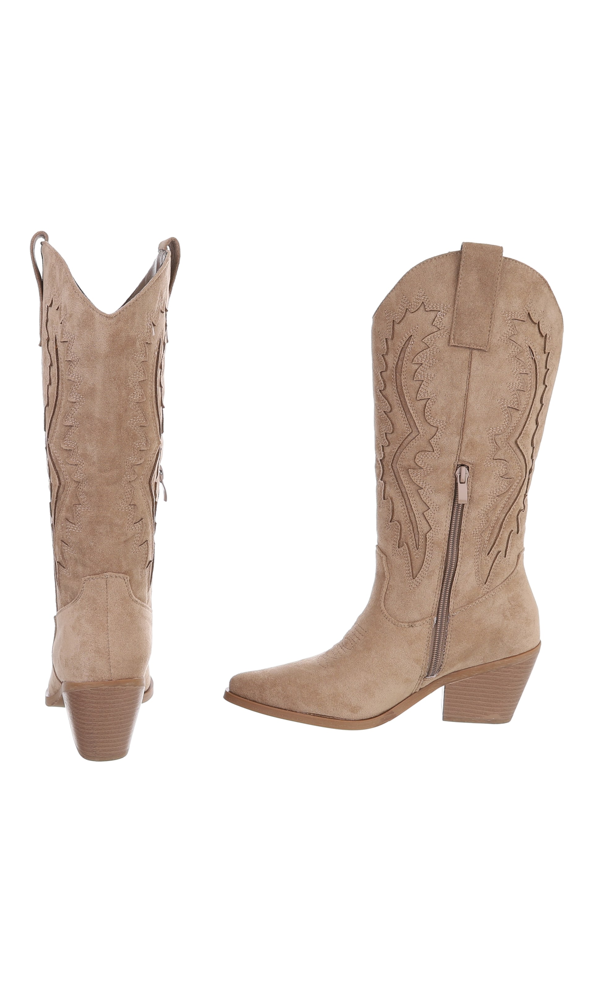 Ital-Design Cowboy Boots in Brown