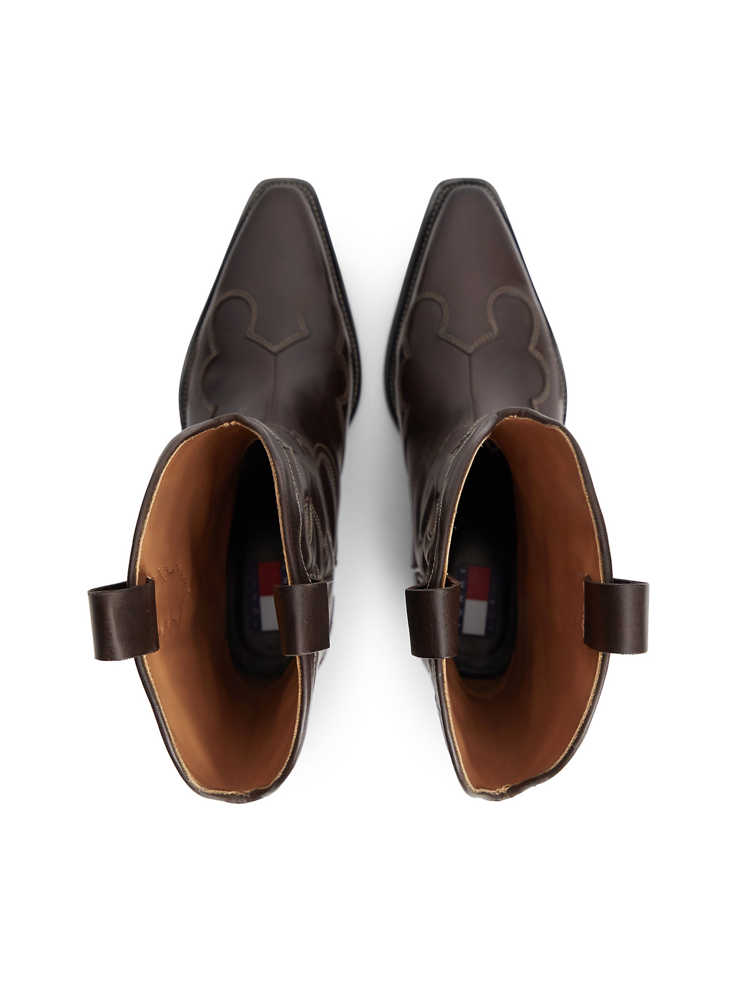 Bottes de cowboy Tommy Jeans en marron