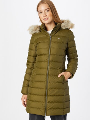 Manteau d’hiver Tommy Jeans en vert : devant