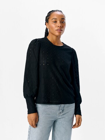 OBJECT - Camiseta 'Laila' en negro: frente