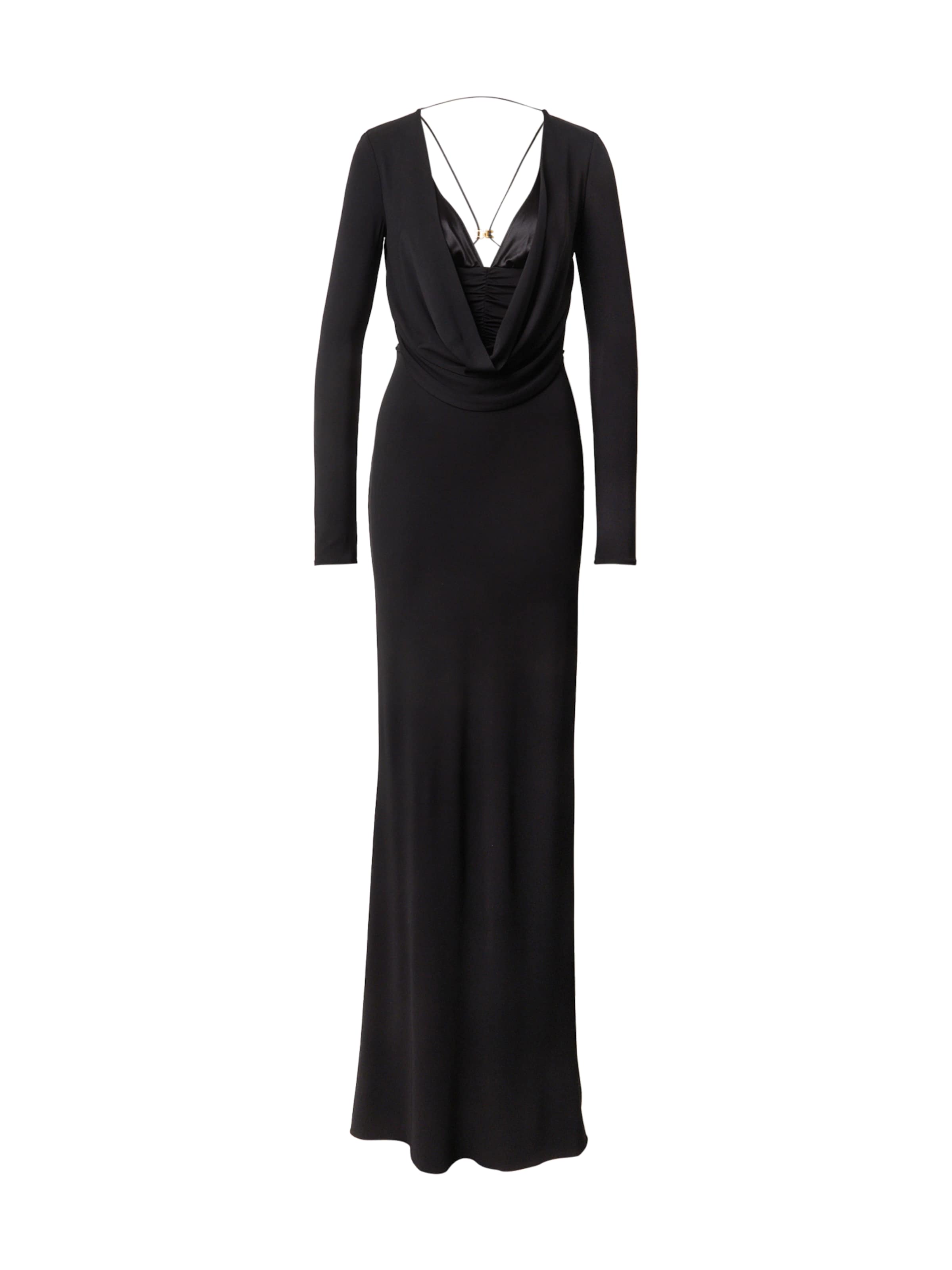 Elisabetta Franchi Večerna obleka | črna barva: sprednja stran