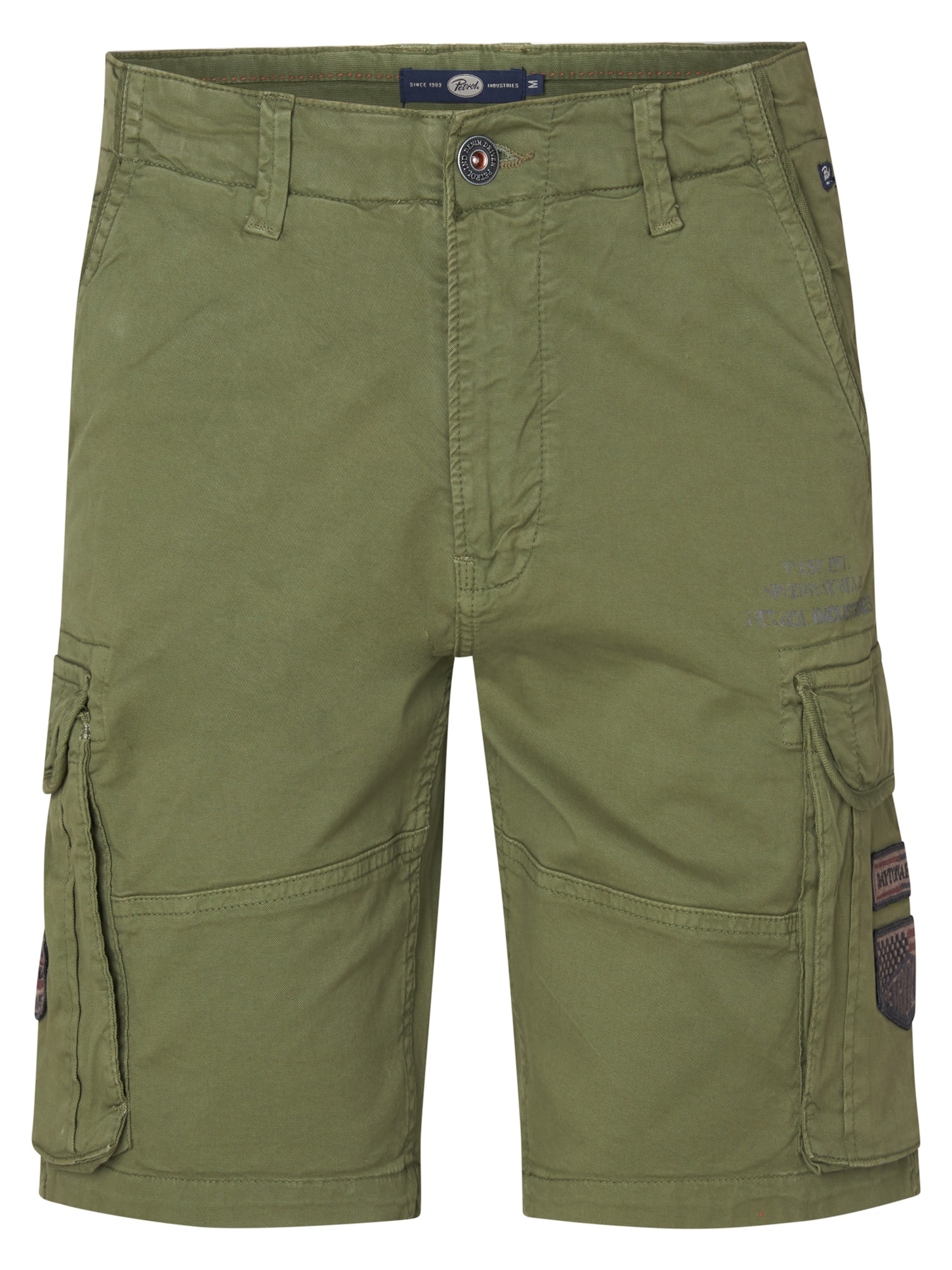Petrol Industries Regular Cargo Pants 'Shrimp' in Green: front