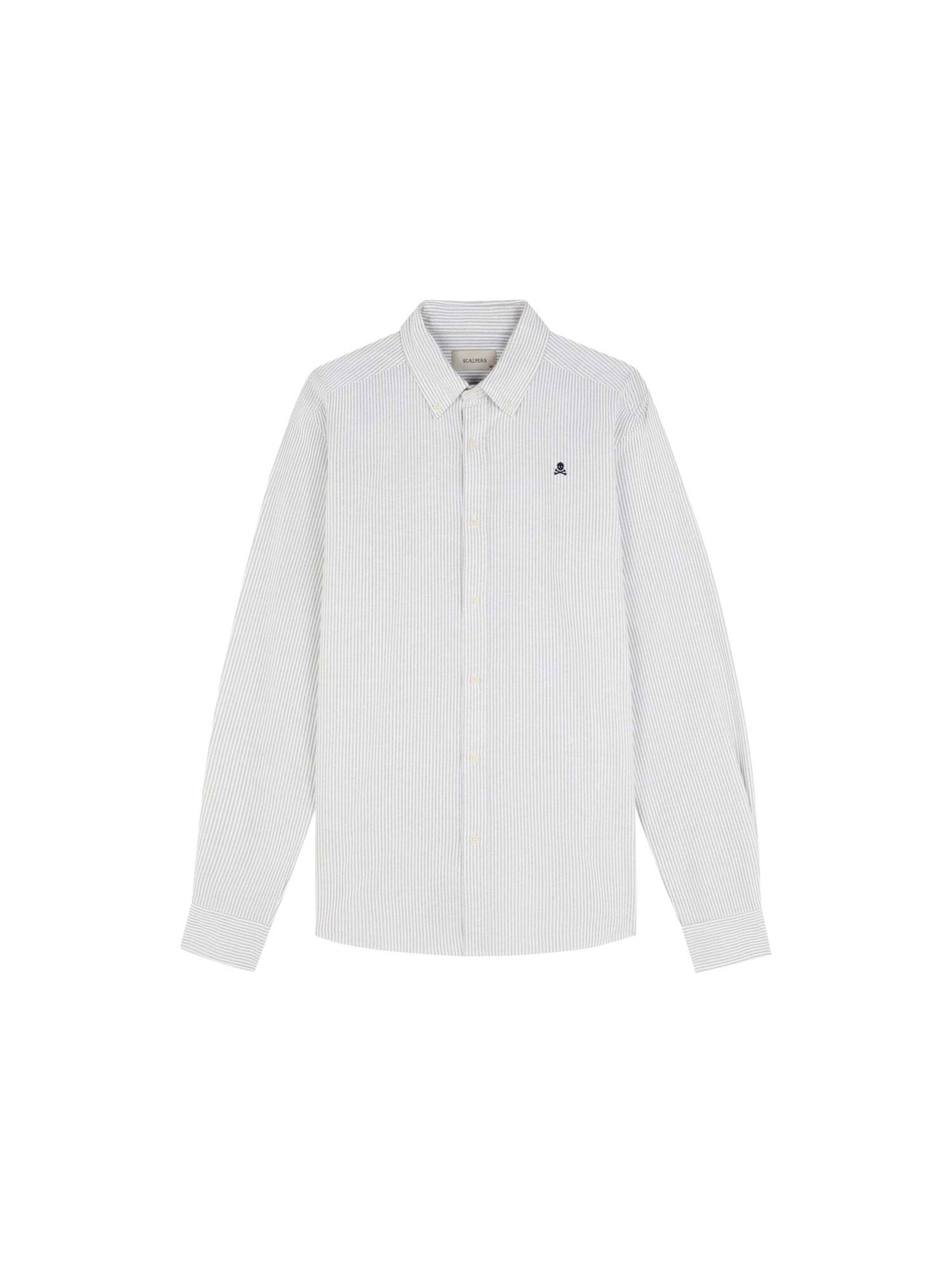 Scalpers Comfort Fit Hemd in Grau: Vorderseite