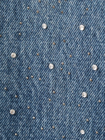 MANGO Wide Leg Jeans 'CARIBE' in Blau