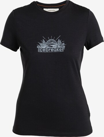 ICEBREAKER Performance Shirt 'Tech Lite III' in Black: front