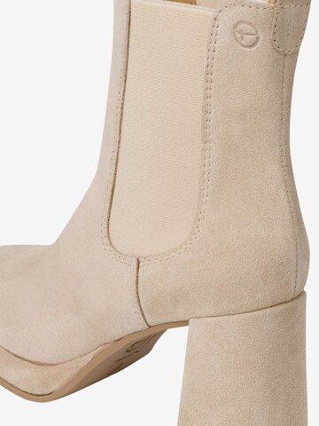 TAMARIS Chelsea Boots in Beige