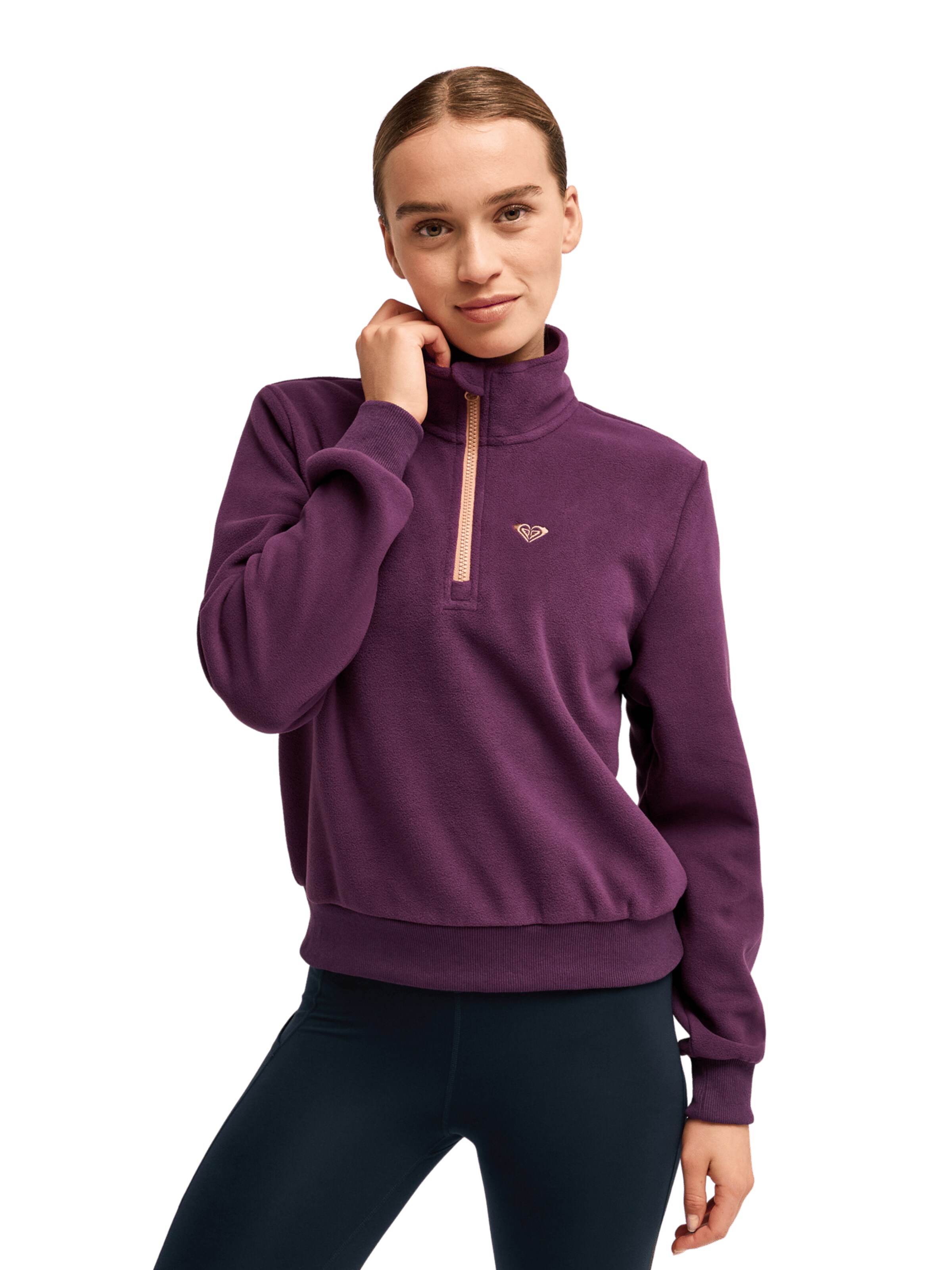ROXY Sportpullover in Lila: Vorderseite