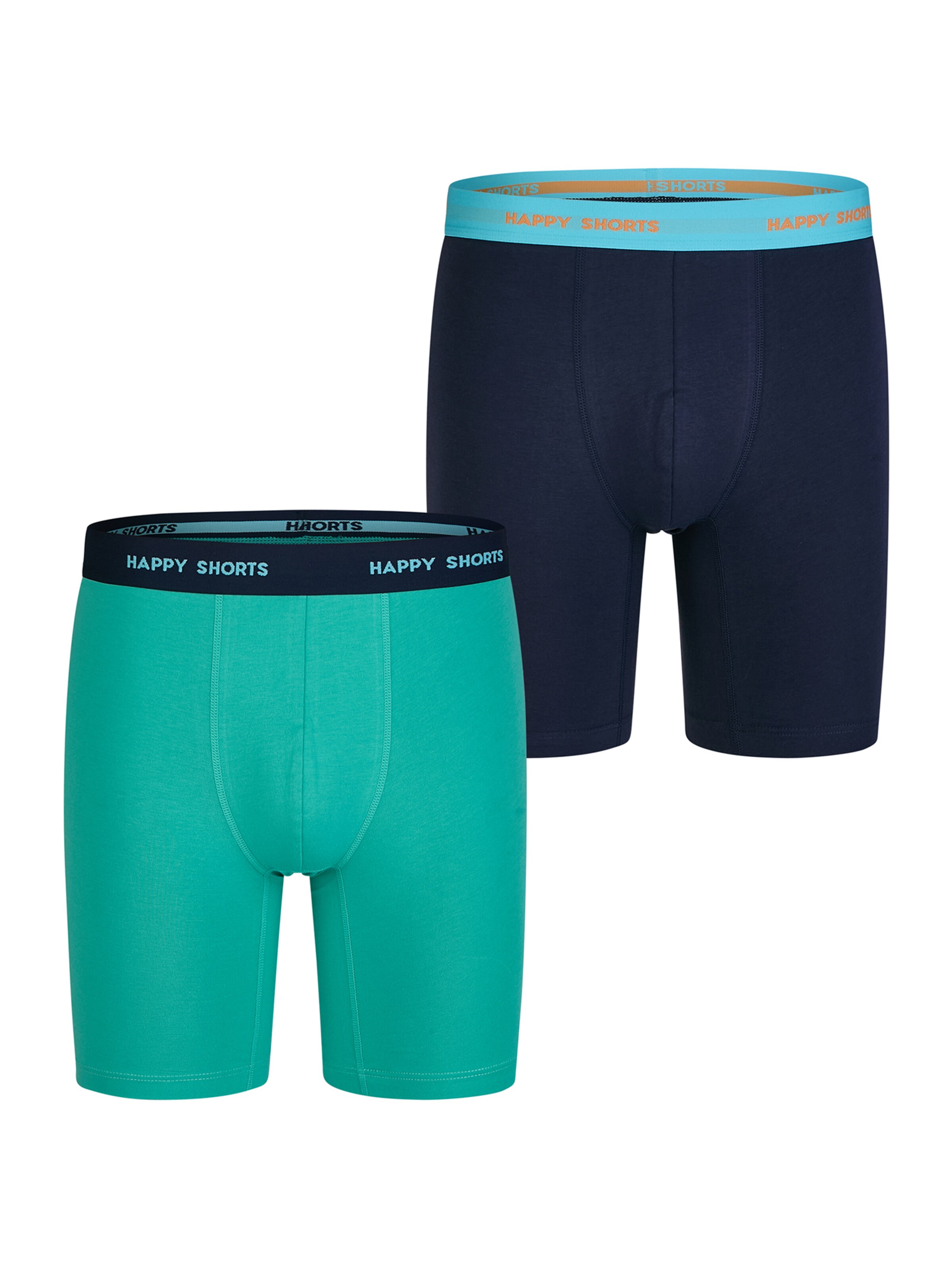 Boxers ' Jersey Boxer Briefs ' Happy Shorts en bleu : devant