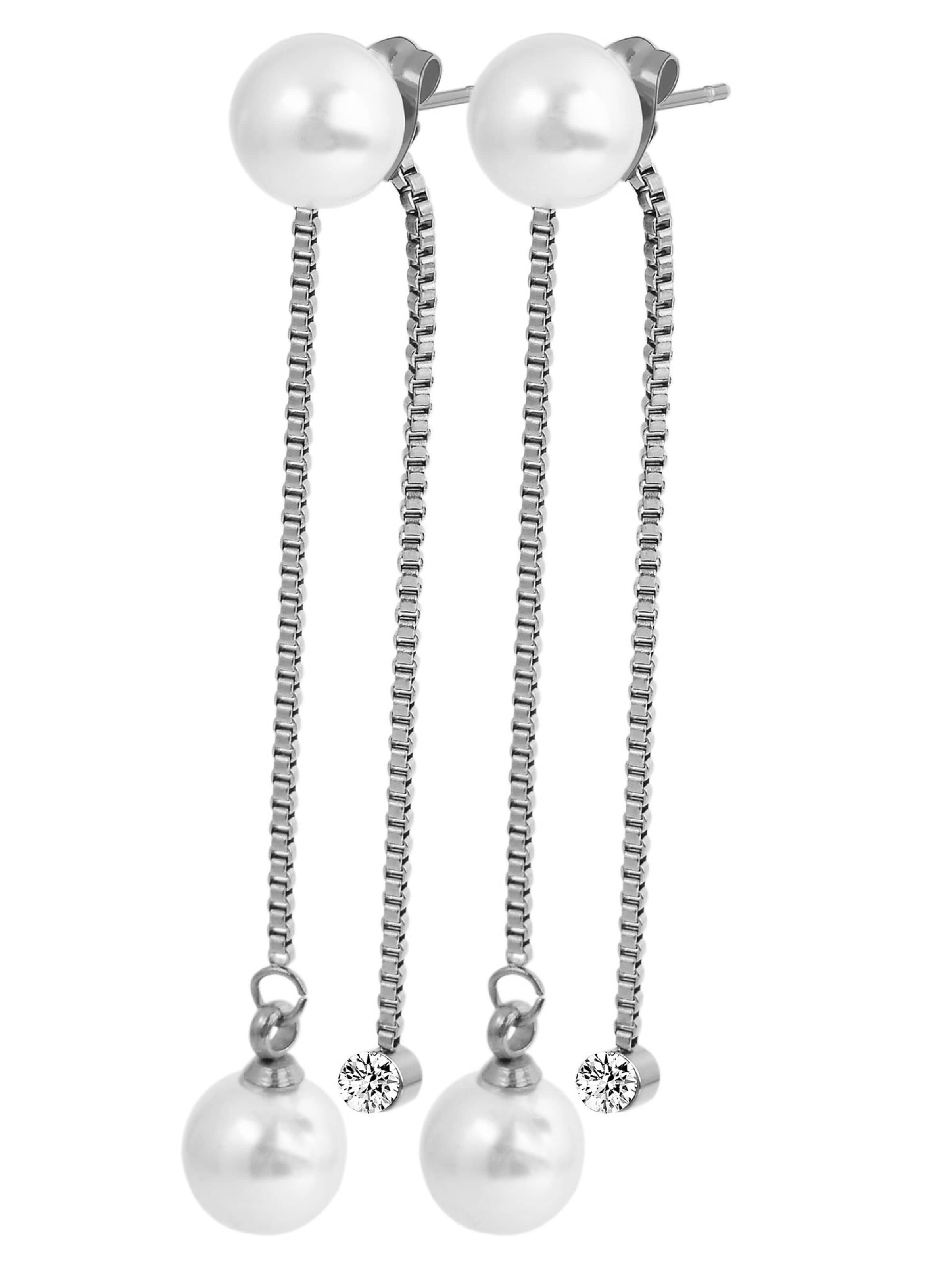 Akzent Earrings 'Morana, langlebig' in Silver