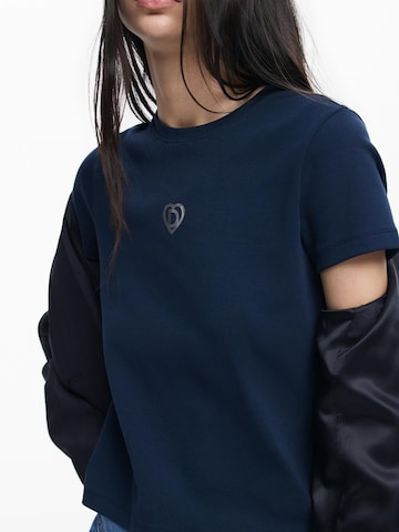 mėlyna Desigual Marškinėliai