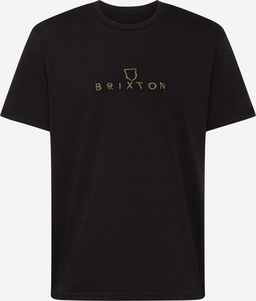 Brixton T-Shirt 'ALPHA' in Schwarz: predná strana