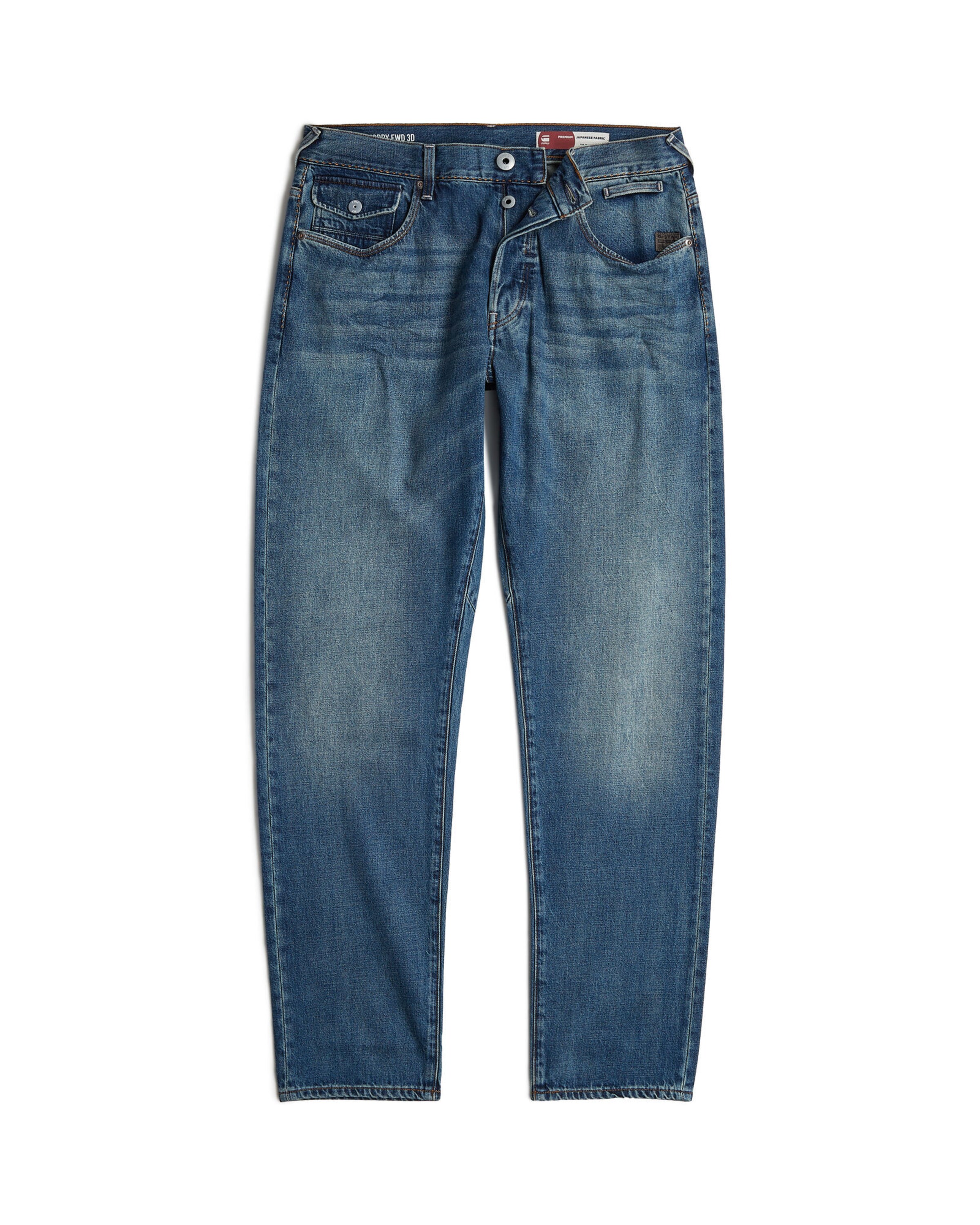 G-STAR Tapered Jeans in Blauw: voorkant