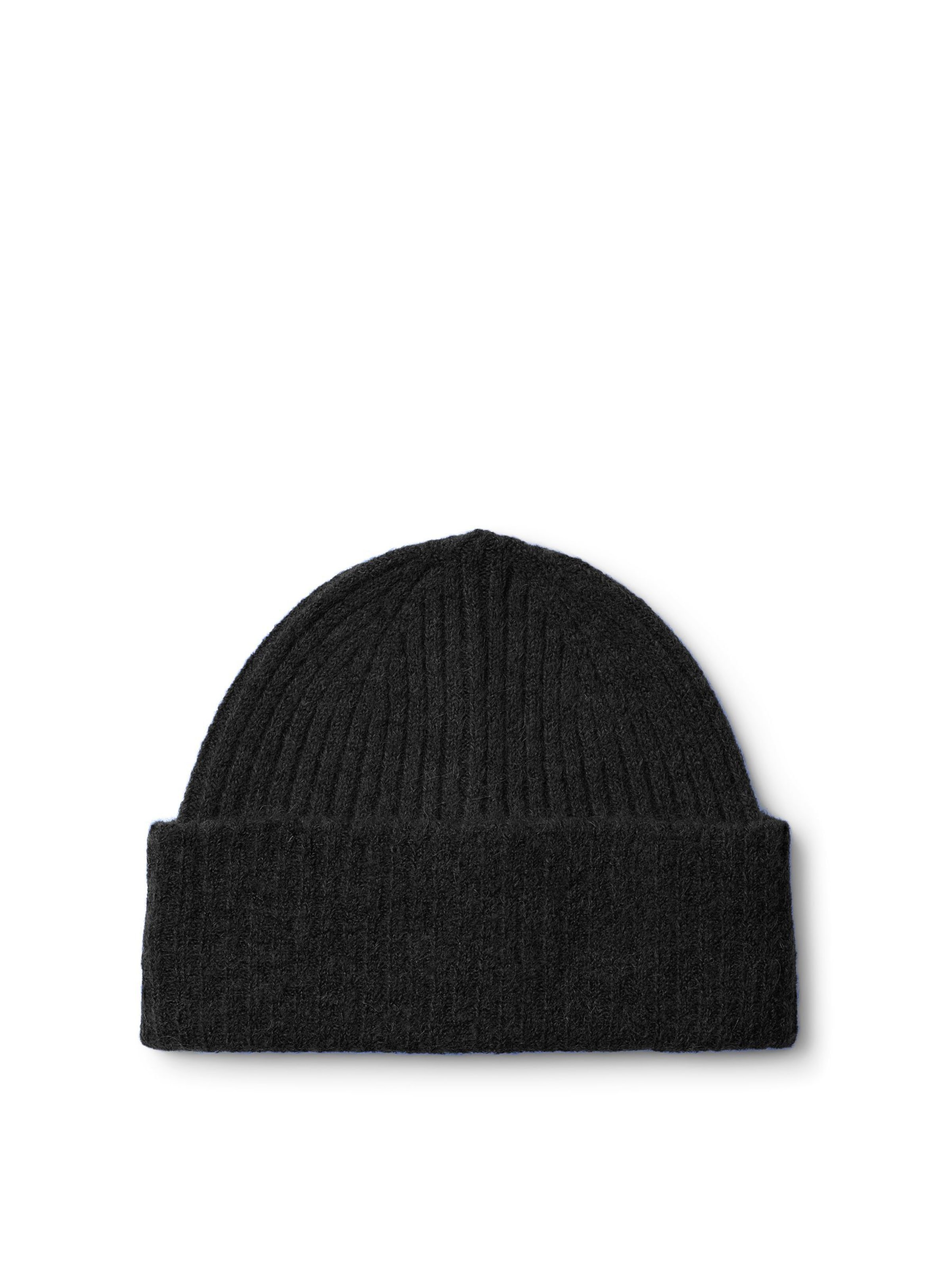 SELECTED Beanie in Black: front