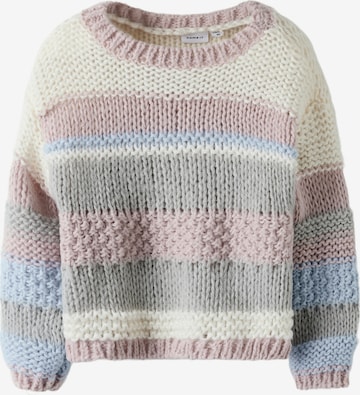 mišri NAME IT Megztinis 'OLINE': priekis