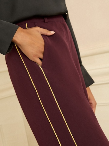 Wide leg Pantaloni di love & roses in rosso