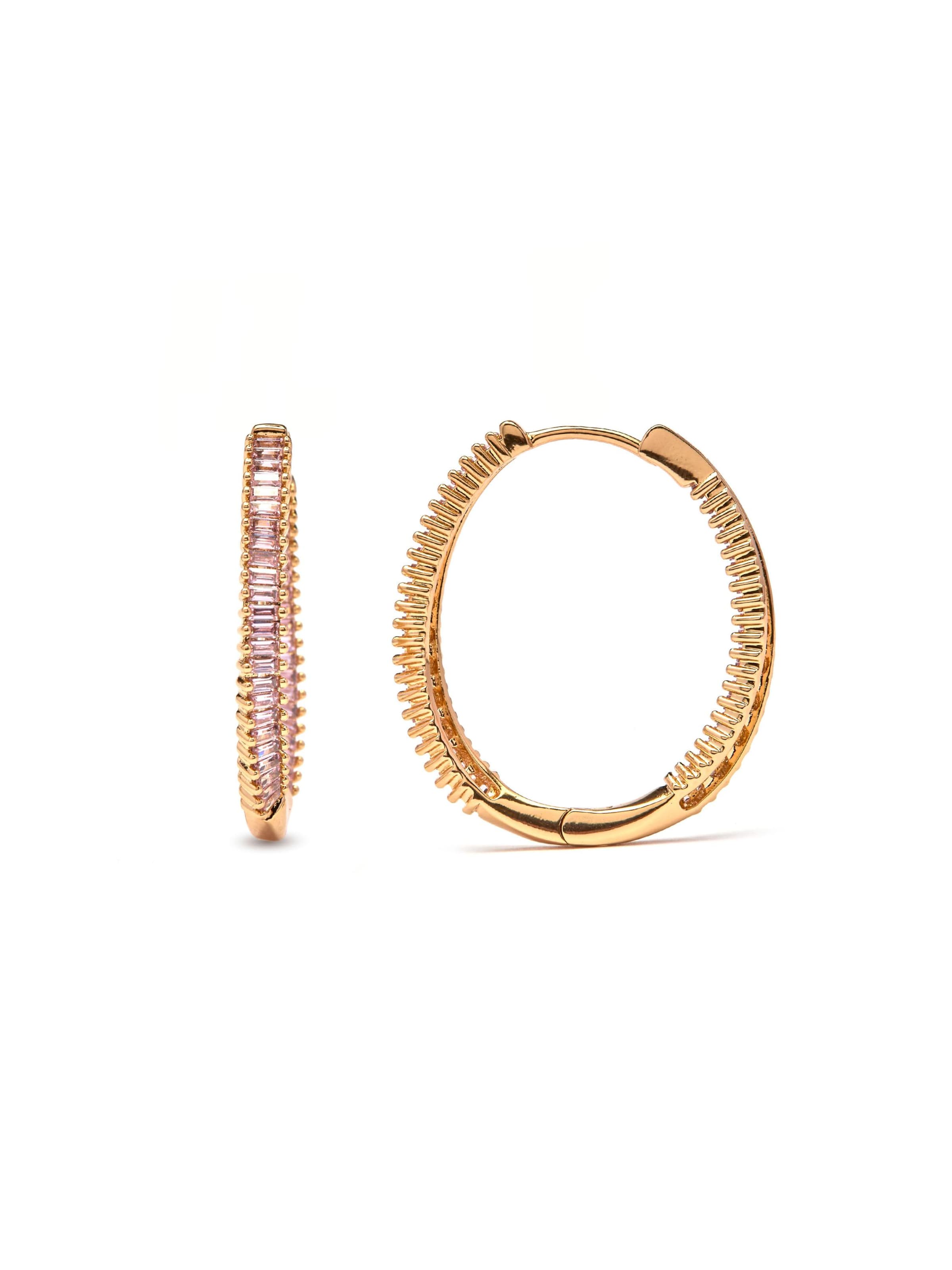 Luxenter Earrings 'Thaljo' in Gold: front