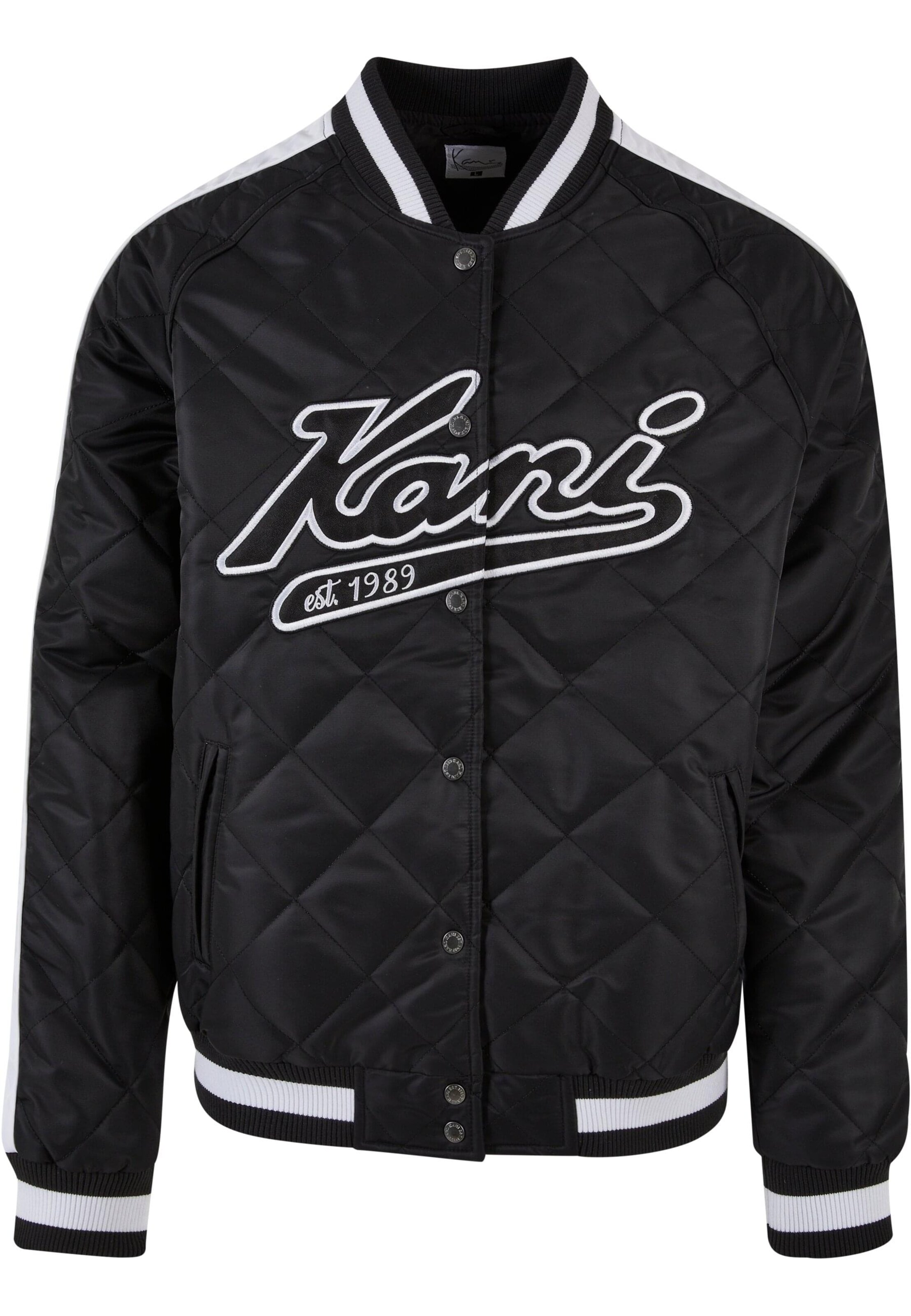 Karl Kani Jacke in Schwarz: Vorderseite
