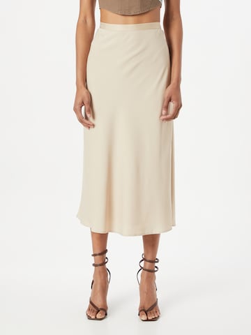 Calvin Klein Regular Skirt in Beige: front