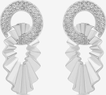Boucles d'oreilles 'HAFA' Luxenter en blanc : devant