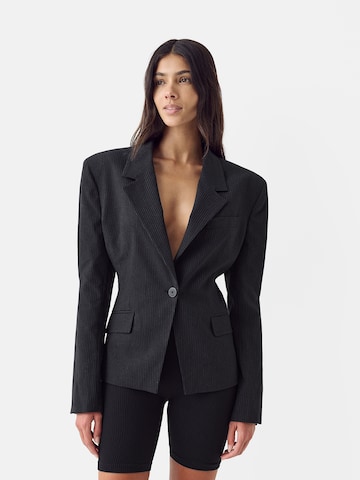 Blazer Bershka en noir : devant