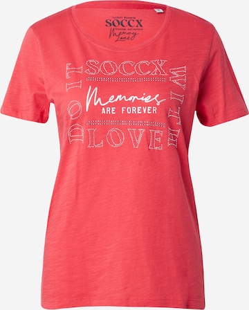 Soccx Shirt 'Memory Lane' in Red: front