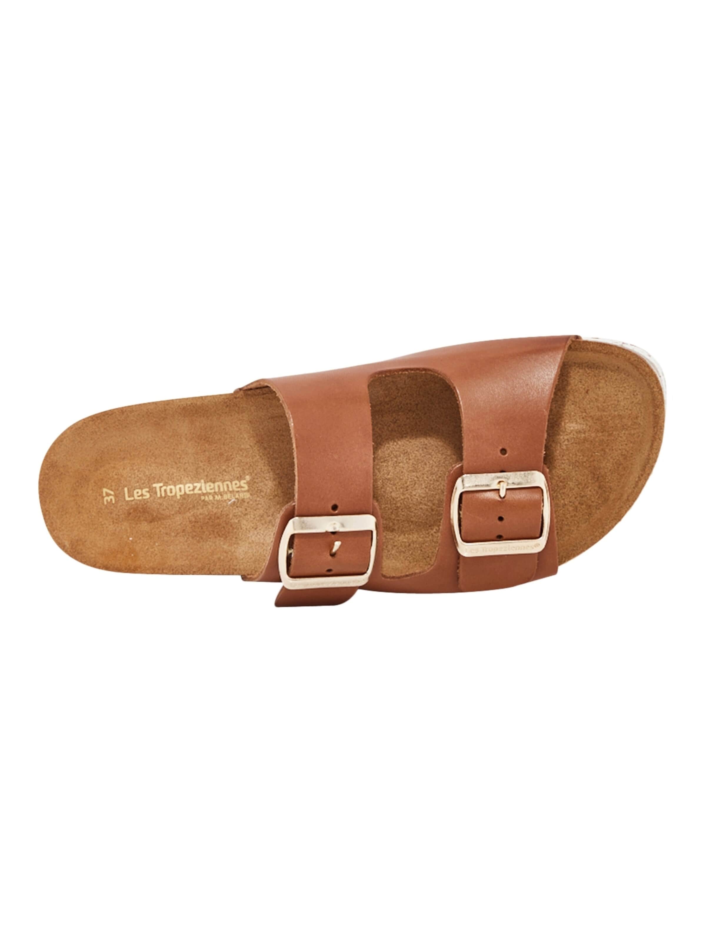 Les Tropéziennes Mules in Brown