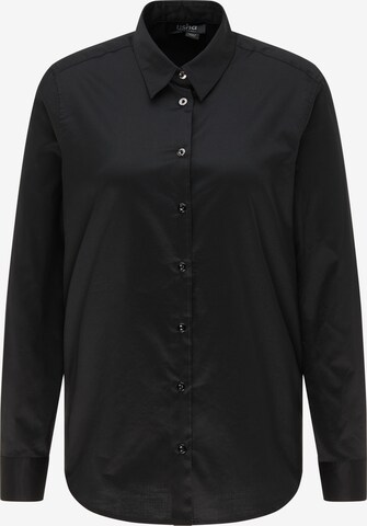 usha BLACK LABEL Blouse in Zwart: voorkant