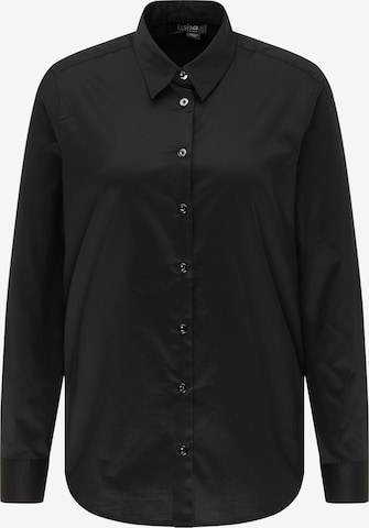 usha BLACK LABEL Blouse in Zwart: voorkant