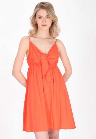MYMO - Vestido 'Spring Summer' en naranja: frente