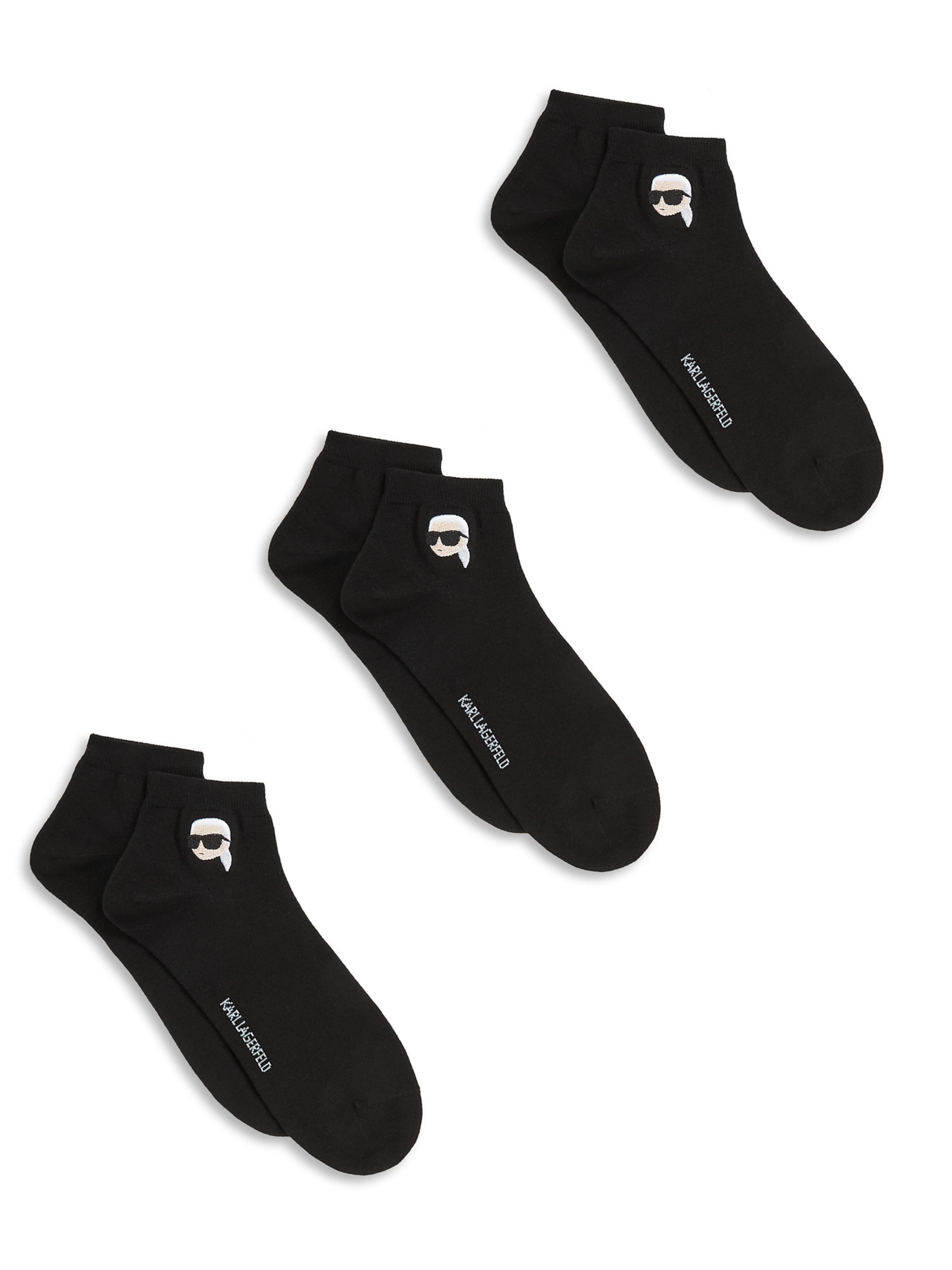 Karl LagerfeldČarape - crna boja: prednji dio