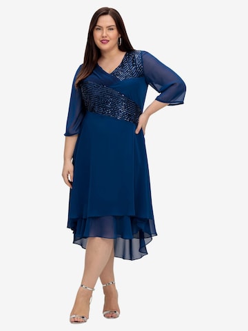 SHEEGO Abendkleid in Blau