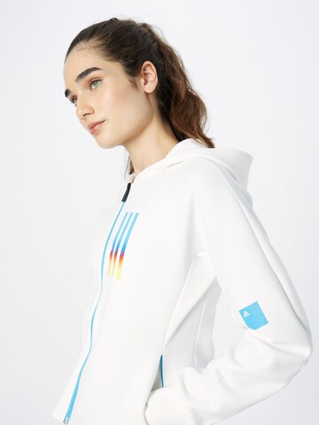 Giacca di felpa sportiva 'Mission Victory  Fit ' di ADIDAS SPORTSWEAR in bianco