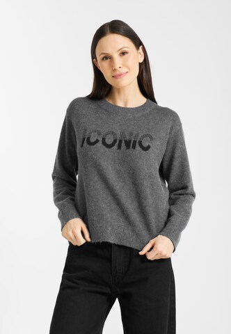 Frieda & Freddies NY Pullover in Grau: Vorderseite